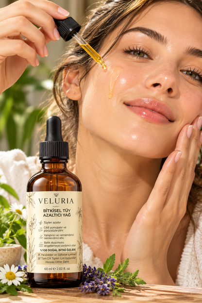 🌿 VELURIA Tüy Giderici Bakım Yağı
